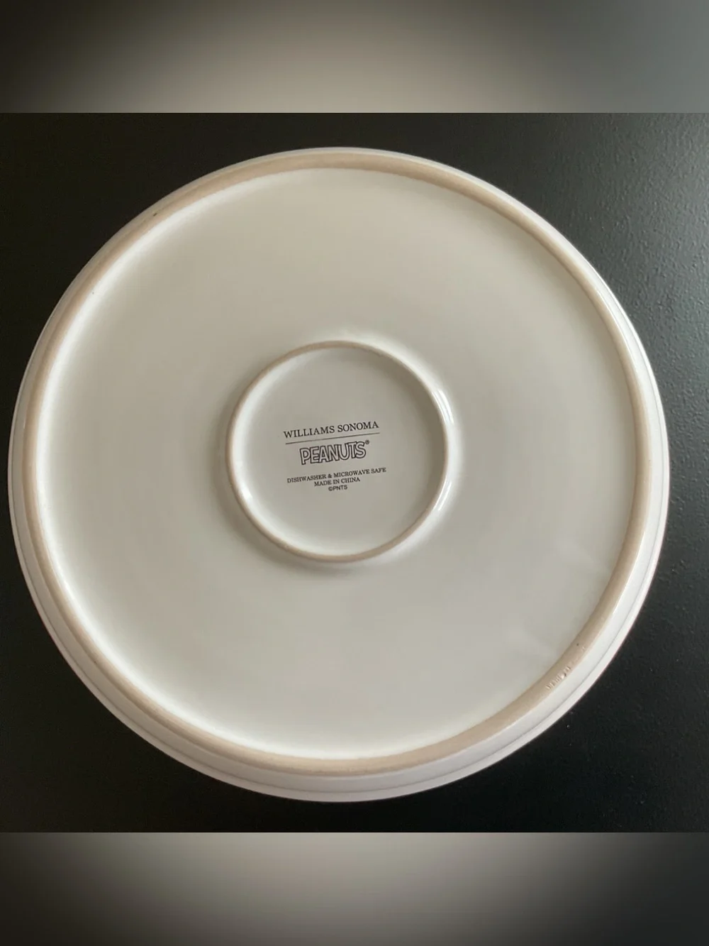 NWT Williams Sonoma Camp Peanuts Plates with Snoopy & Woodstock Set of 4